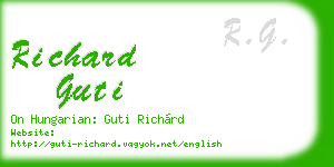 richard guti business card