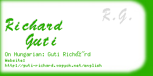 richard guti business card